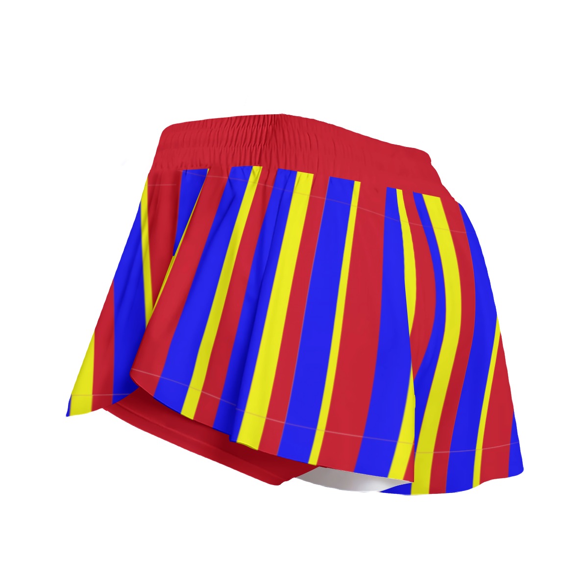 Clown Stripe Booty Shorts Clowncore Skorts Cute Clown Womens Athletic Workout Kidcore Gym Shorts