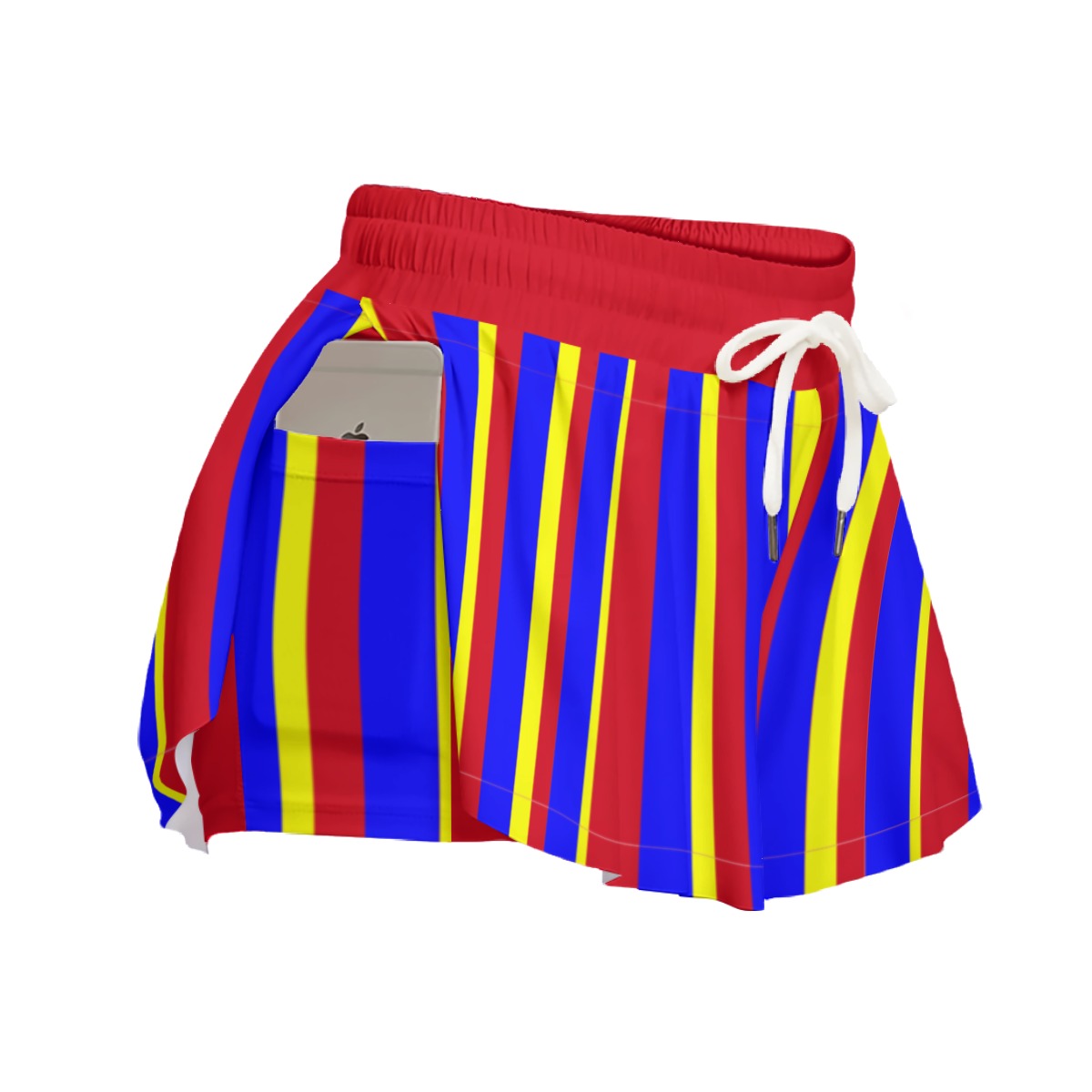 Clown Stripe Booty Shorts Clowncore Skorts Cute Clown Womens Athletic Workout Kidcore Gym Shorts