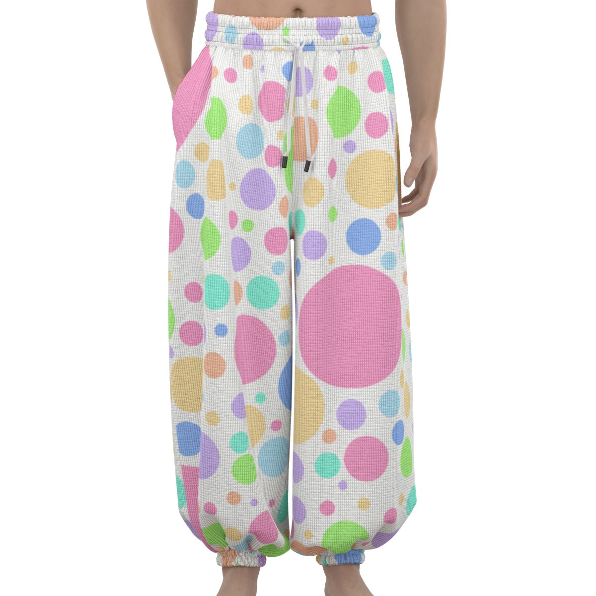 Softie Spots Balloon Pantaloons Clown Pants Pastel Polkadot Sweatpants for Clowning Lounging Sleep