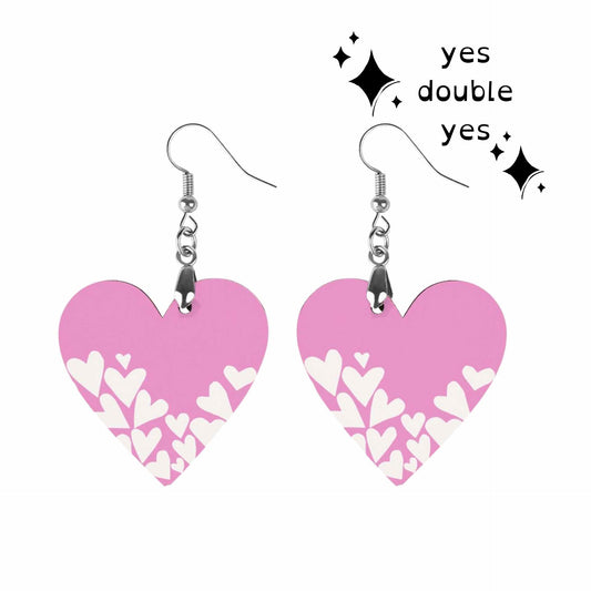 Bubblegum Hearts Lovecore Earrings! Sweet Girly Valentines Clowncore Gift Romancecore Kidcore Cute Womens Jewelry