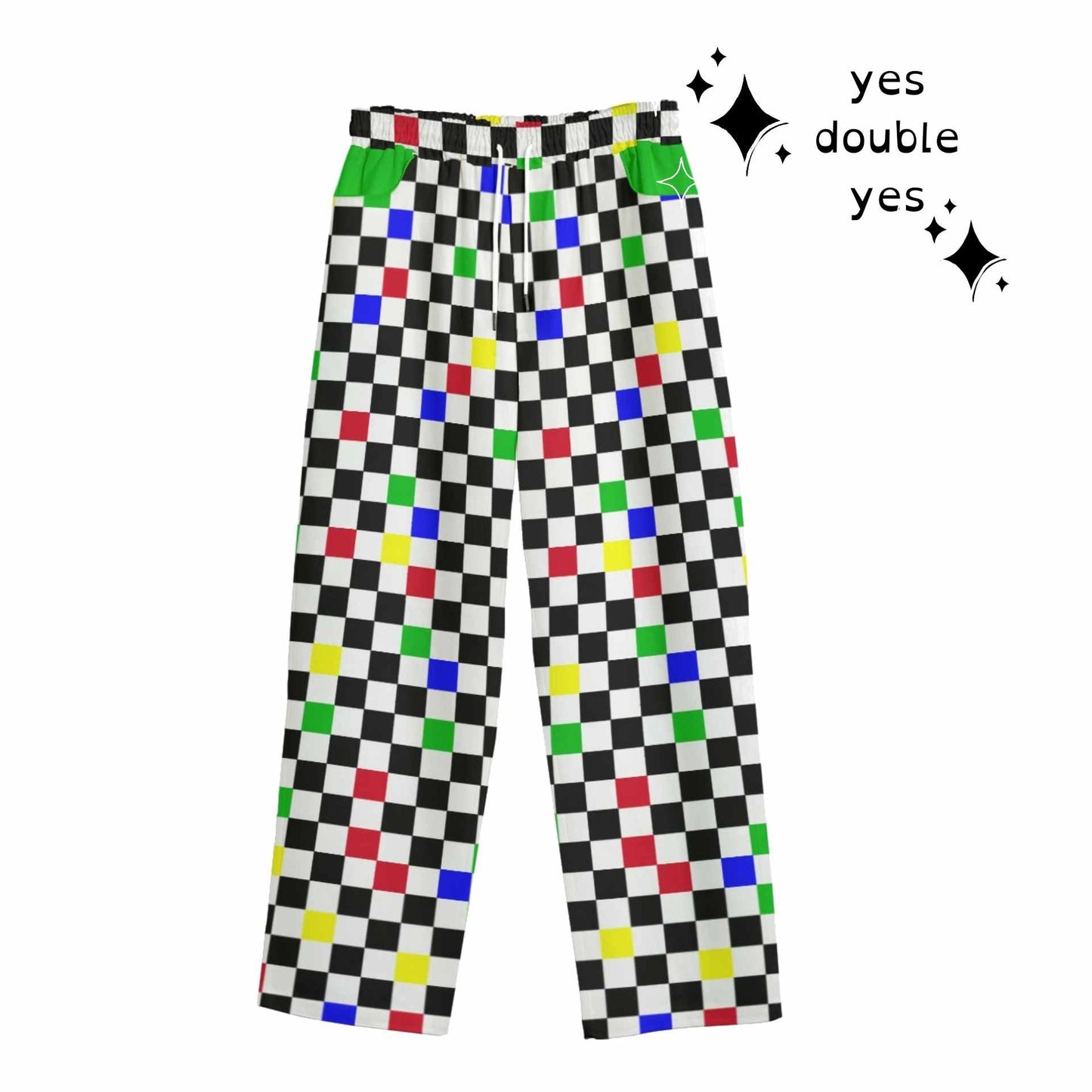 Froggy Checker Kidcore Clown Pants! Adult Clowncore Cotton Costume Clowning Pants Men Women Unisex