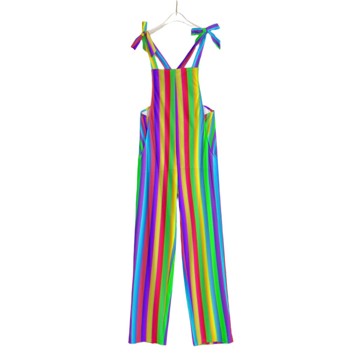 Fruit Stripe Overalls Rainbow Coveralls! Clowncore Skate LGBTQ Parade Festival Circus Party Clown