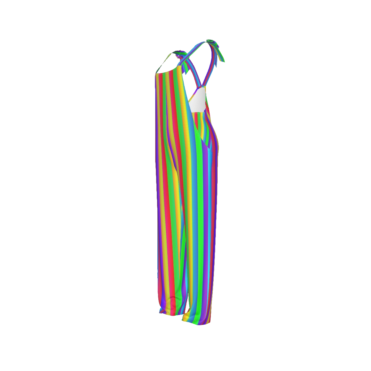 Fruit Stripe Overalls Rainbow Coveralls! Clowncore Skate LGBTQ Parade Festival Circus Party Clown