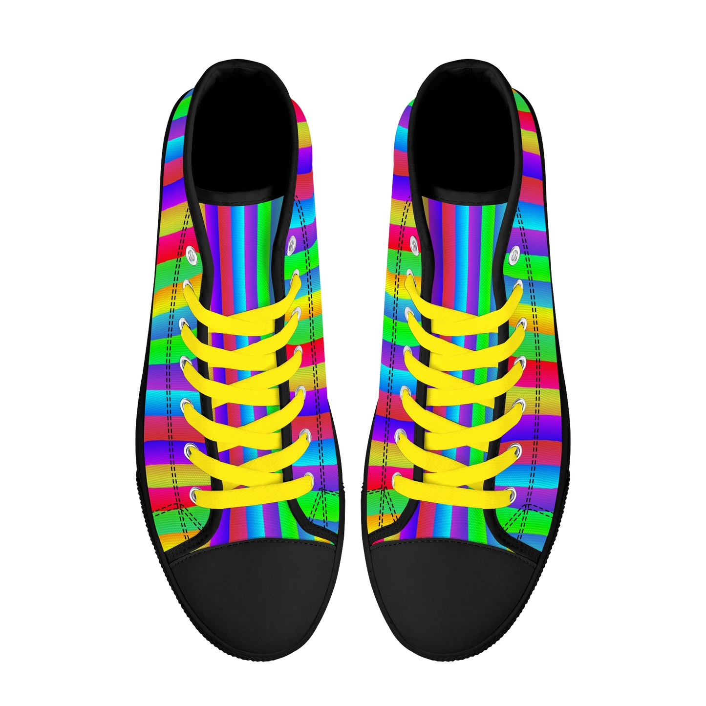 Fruit Stripe Rainbow High Top Sneakers - Mens sizing unisex womens EU sizing