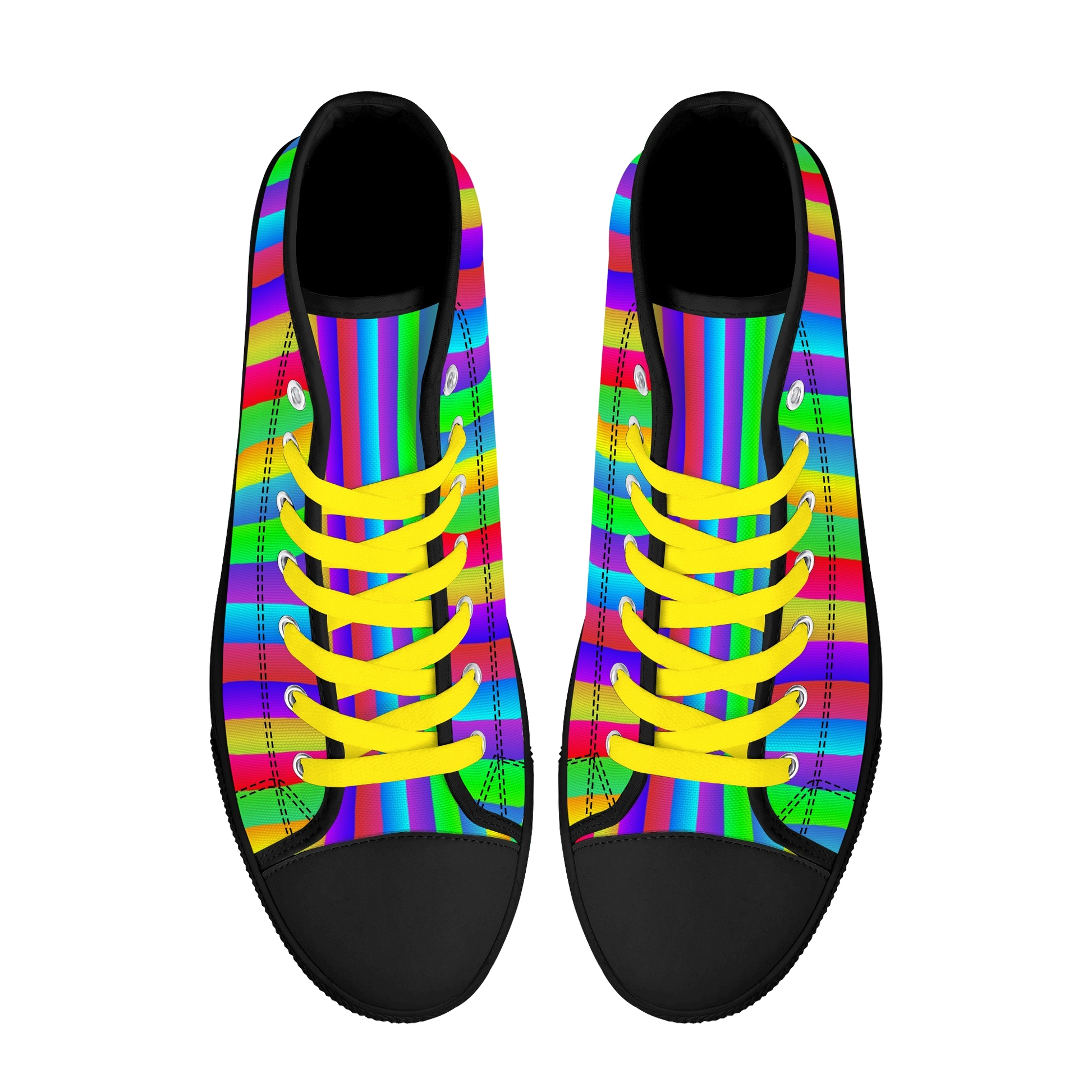 Fruit Stripe Rainbow High Top Sneakers - Mens sizing unisex womens EU sizing