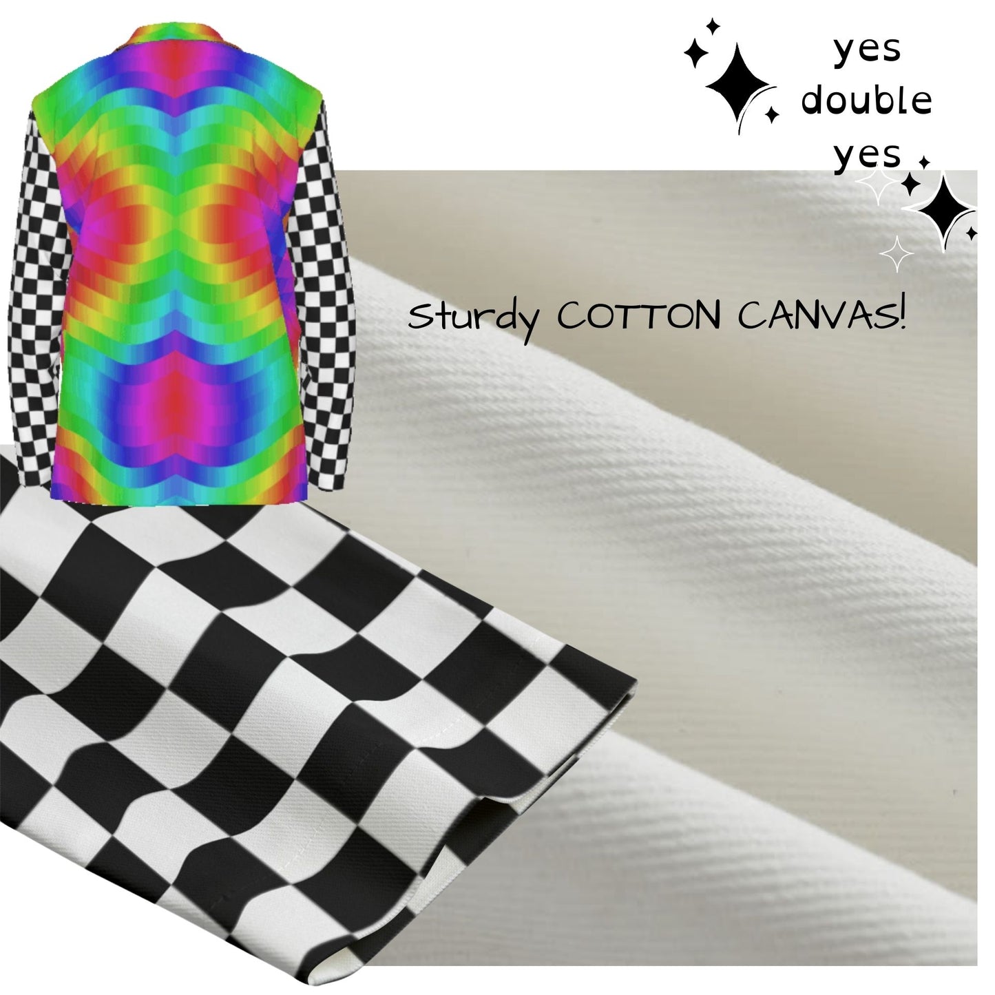 Wiggle Checkers Rainbow Blazer Clowncore Professional Clown Costume Suit Jacket Nonbinary Alt Coat