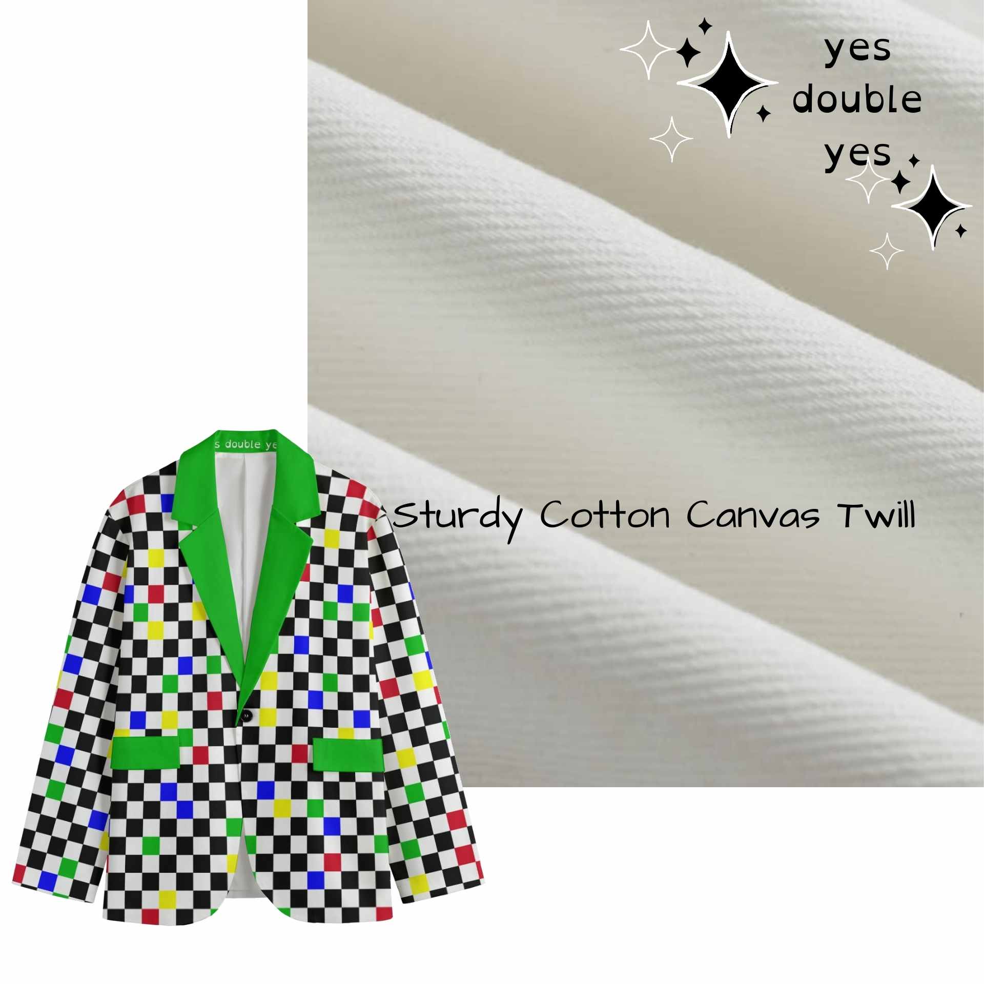 sturdy cotton twill outer fabric