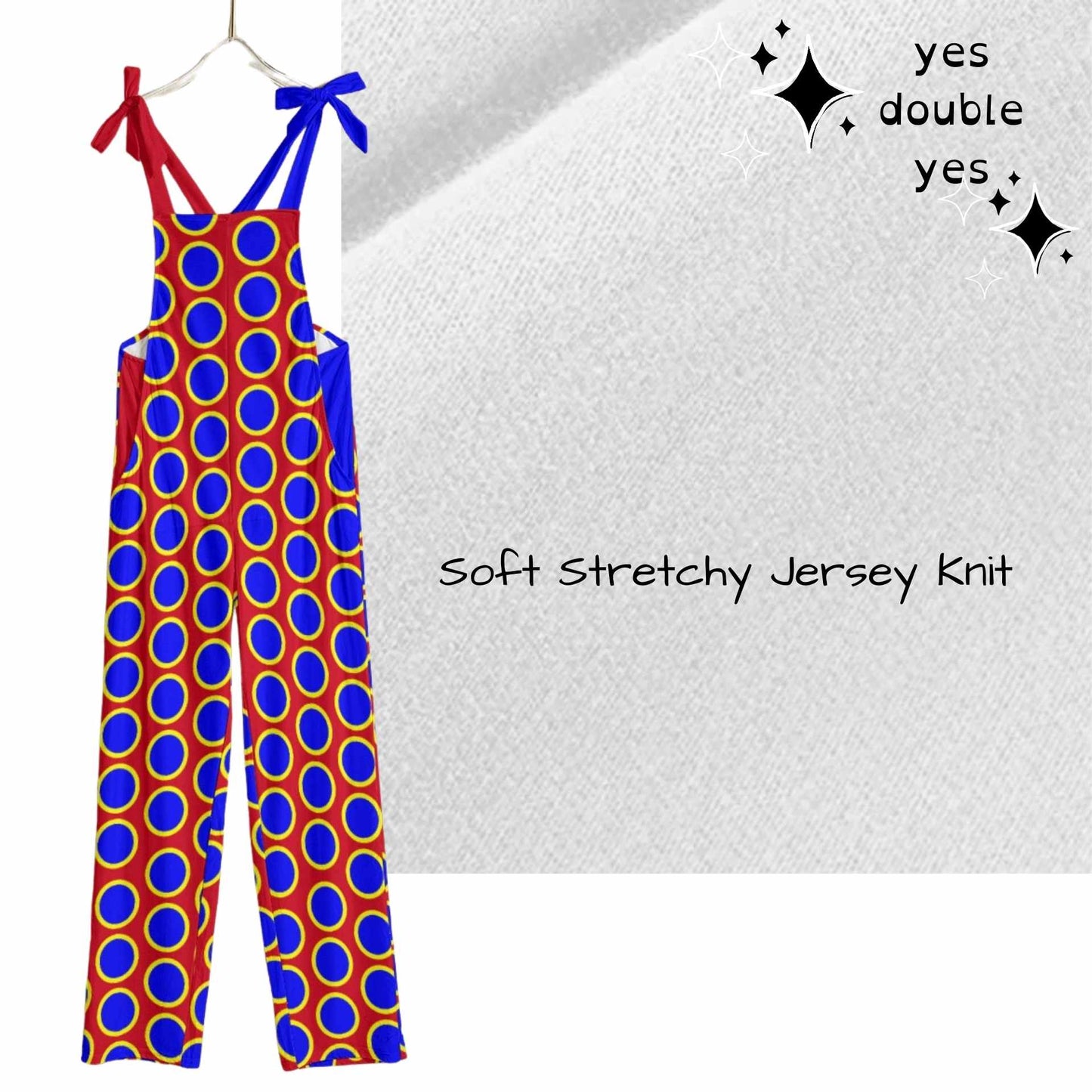 Clown Dot Jumpsuit! Primary Colors Sweet Funny Party Clown Costume Outfit PolkaDot Clowncore Kidcore