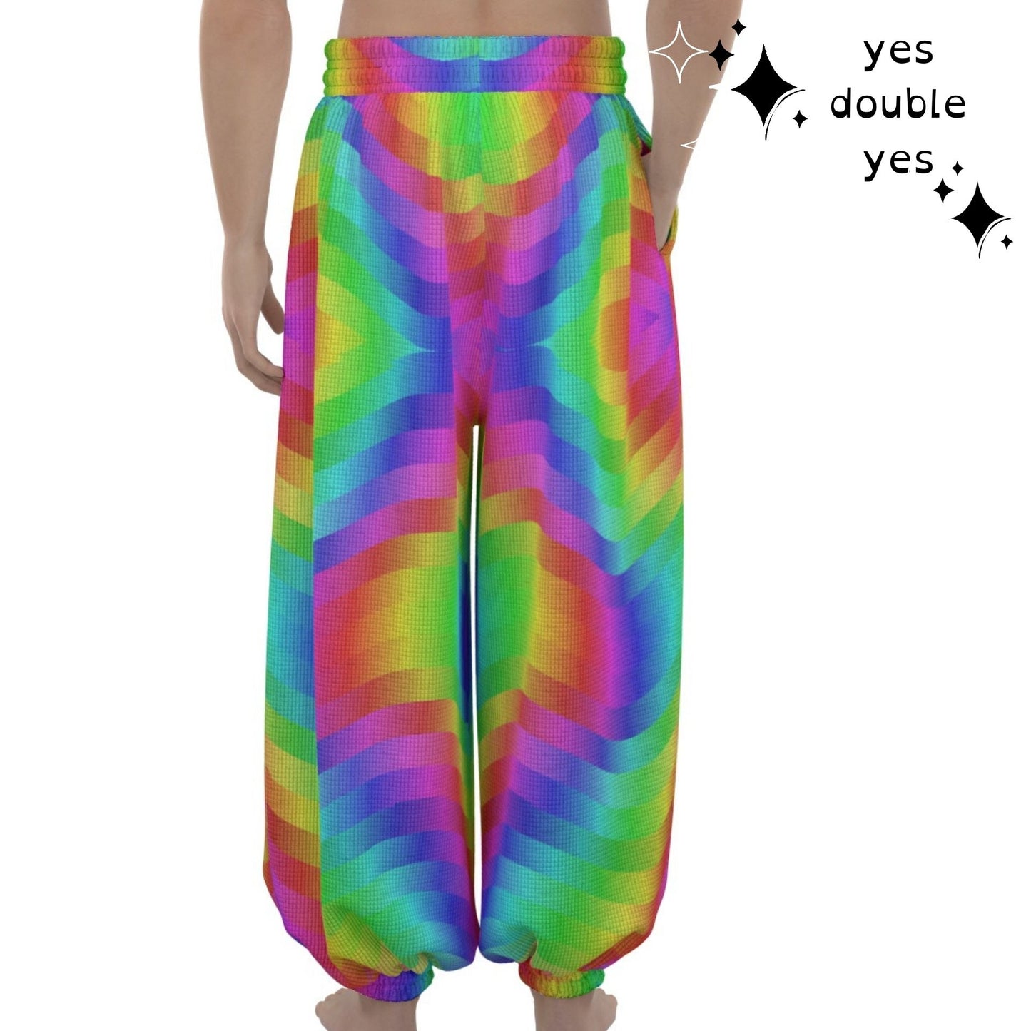 Wavy Rainbow Clown Pants Baggy Pants Clowncore Sweatpants