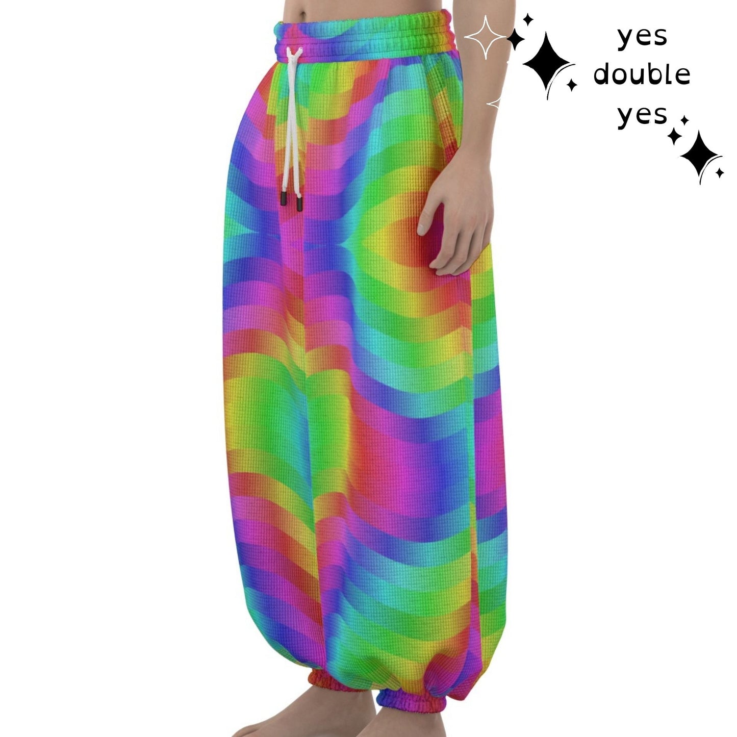 Wavy Rainbow Clown Pants Baggy Pants Clowncore Sweatpants