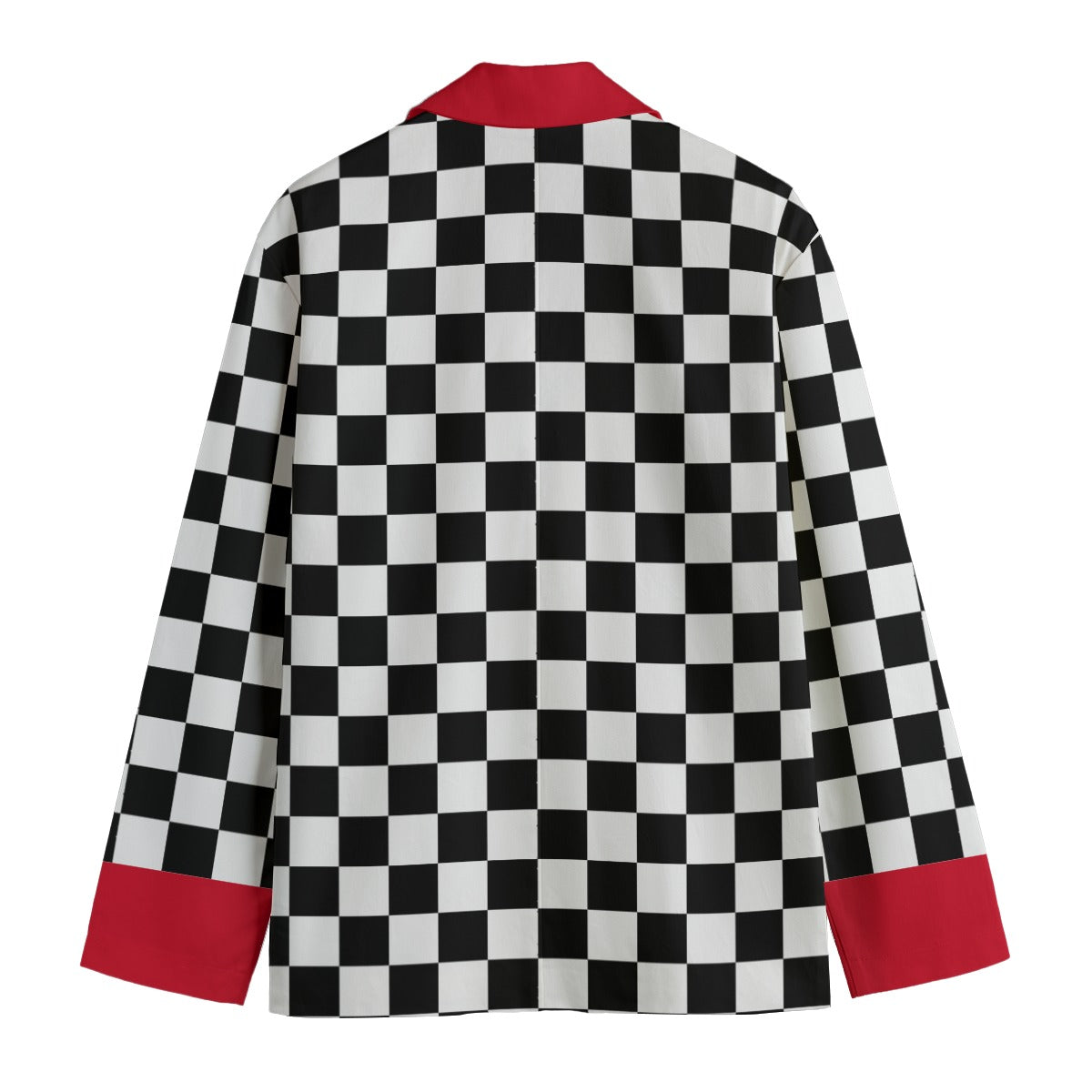 Checkered Red Mens Blazer Clowncore Maximalist Unmissable! Cotton Sport Coat Clown Jacket Check