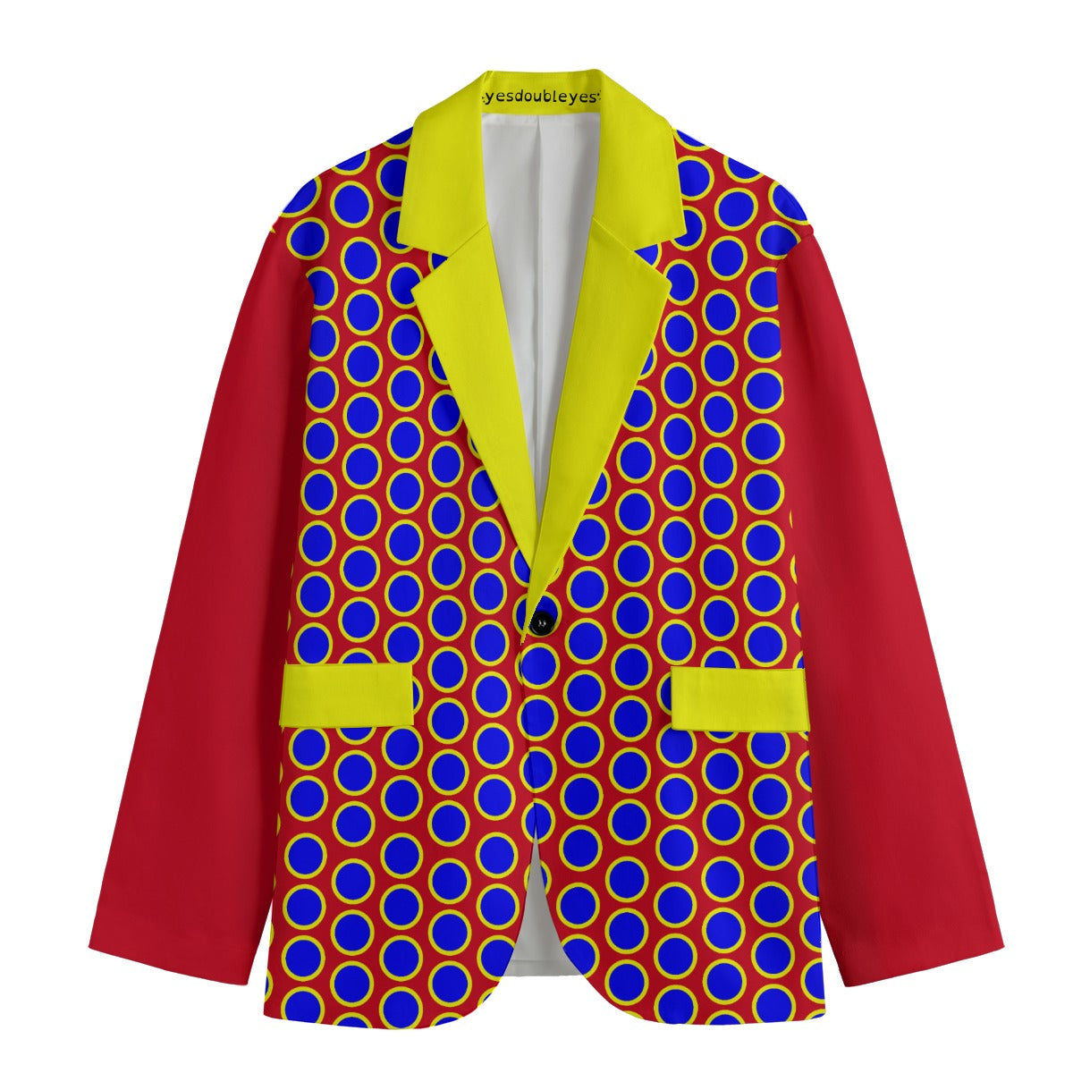 Clown Dot Blazer MENS sizing, Cotton Sport Coat Clowncore Formal Jacket Fancy Clowning Halloween